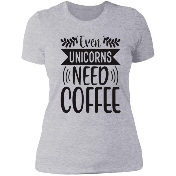unicorn hunting lady t-shirt