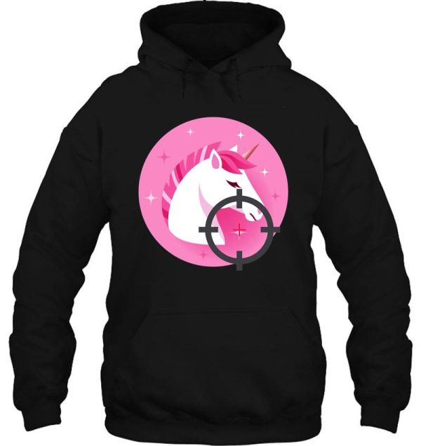 unicorn hunting season cute christmas unicorn hoodie