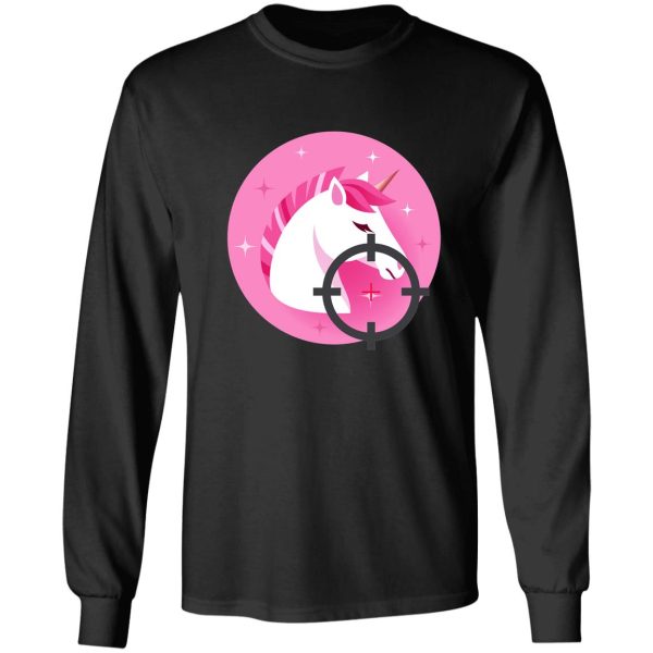 unicorn hunting season cute christmas unicorn long sleeve