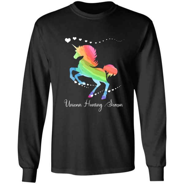 unicorn hunting season cute christmas unicorn long sleeve