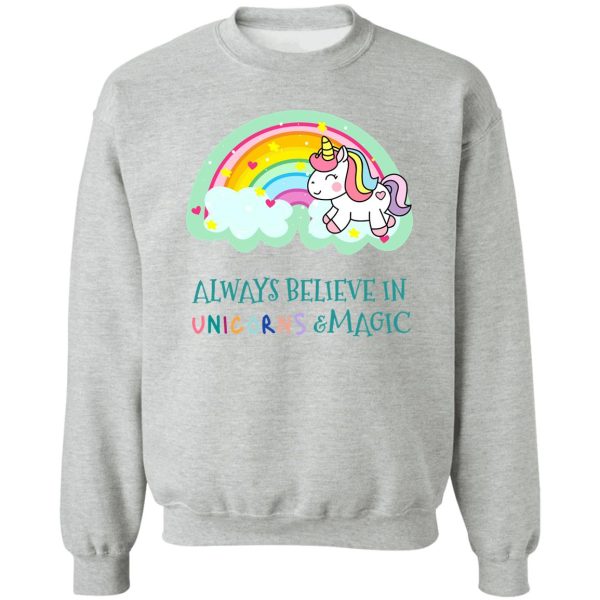 unicorn hunting season for girl woman sweatshirt