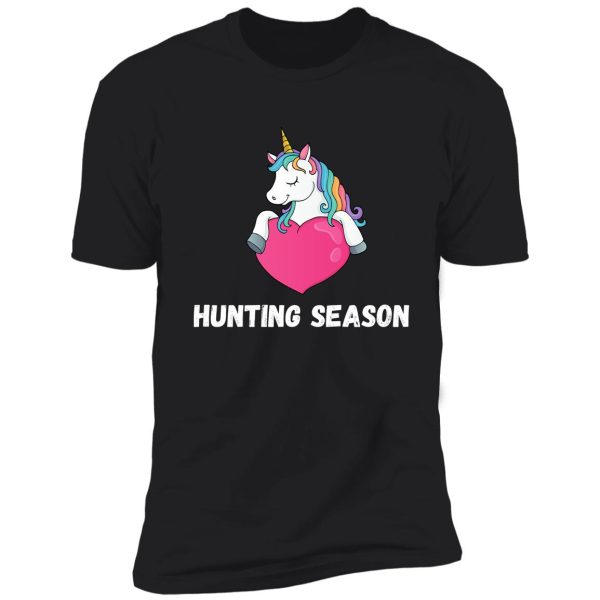 unicorn hunting season funny gift idea shirt