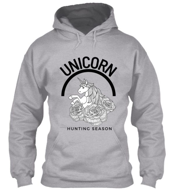 unicorn hunting season hoodie