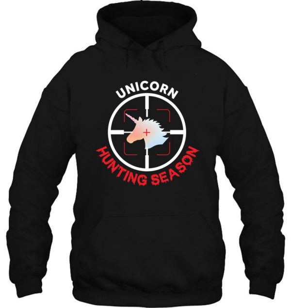 unicorn hunting season hoodie