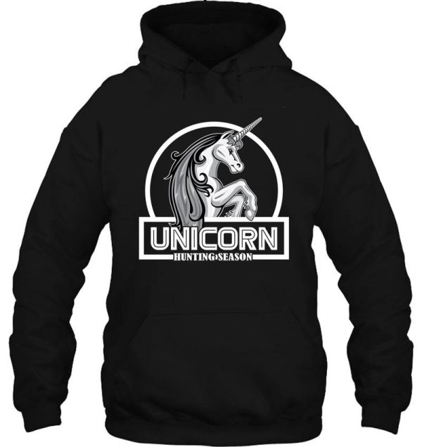 unicorn hunting season hoodie