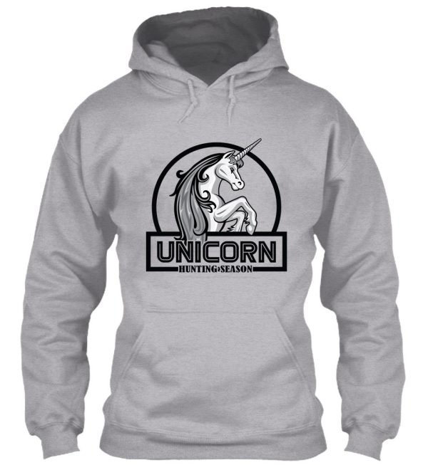 unicorn hunting season hoodie