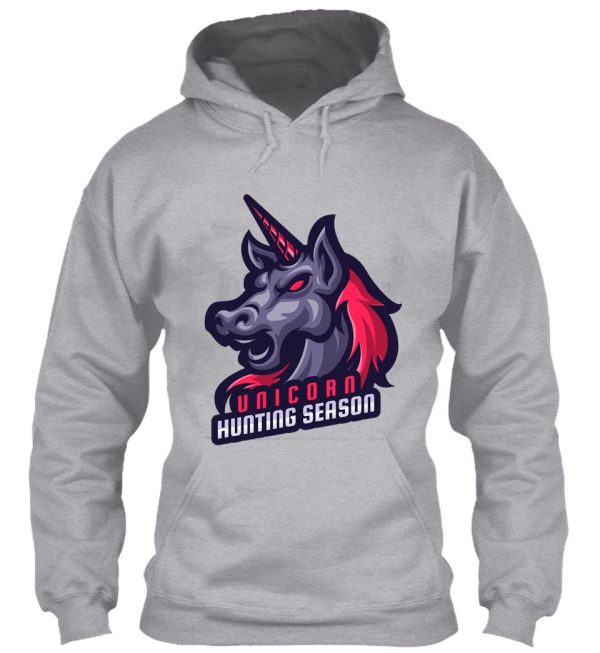 unicorn hunting season hoodie