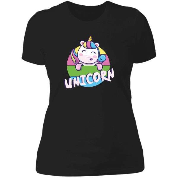 unicorn hunting season lady t-shirt