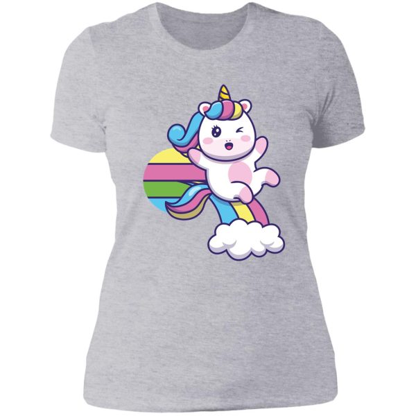 unicorn hunting season lady t-shirt