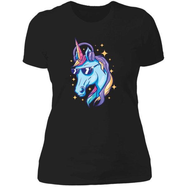 unicorn hunting season lady t-shirt