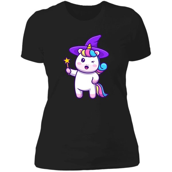 unicorn hunting season lady t-shirt