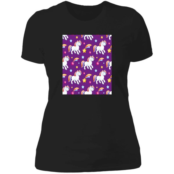 unicorn hunting season lady t-shirt