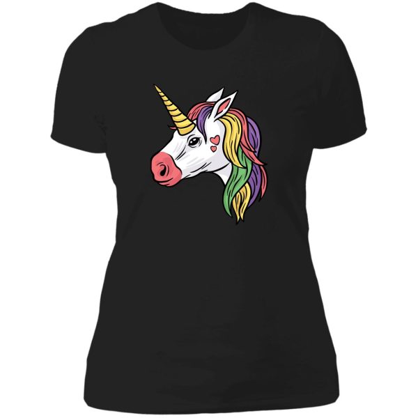 unicorn hunting season lady t-shirt