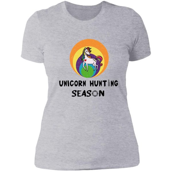 unicorn hunting seasongift ideaseason lady t-shirt