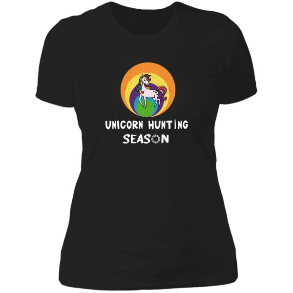 unicorn hunting seasongift ideaseason lady t-shirt