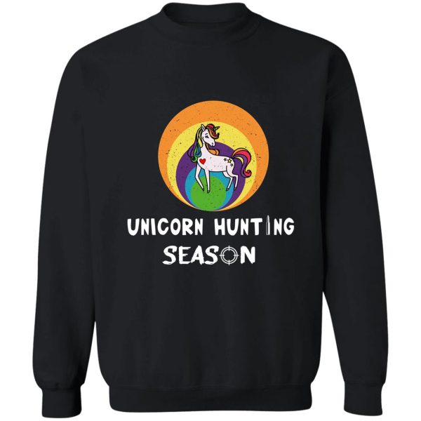 unicorn hunting seasongift ideaseason sweatshirt