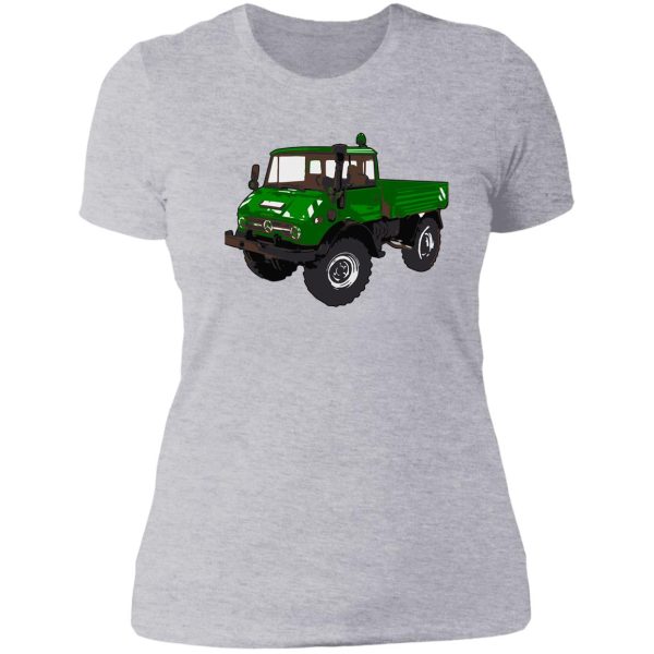 unimog green lady t-shirt