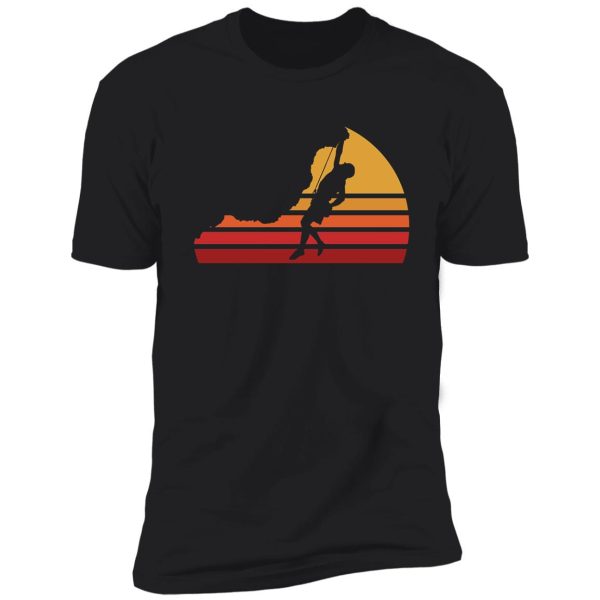 unique mountain rock climbing climber gift design shirt