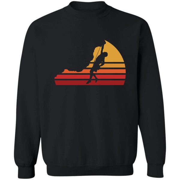 unique mountain rock climbing climber gift design sweatshirt