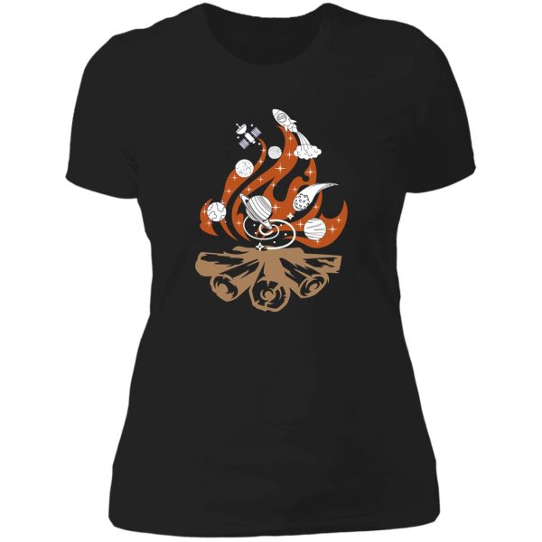 universe campfire lady t-shirt