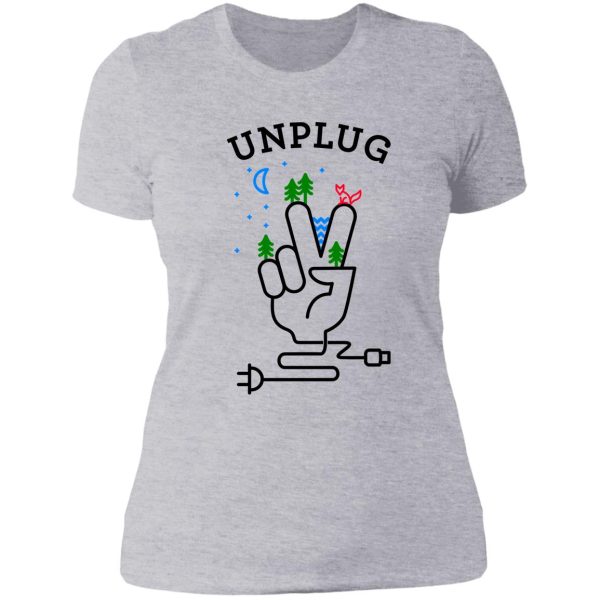 unplug lady t-shirt