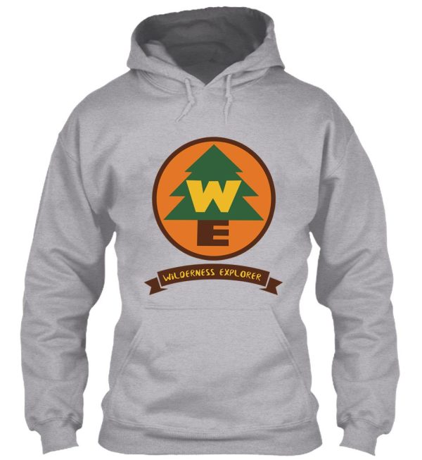 up inspired wilderness explorer logo hoodie