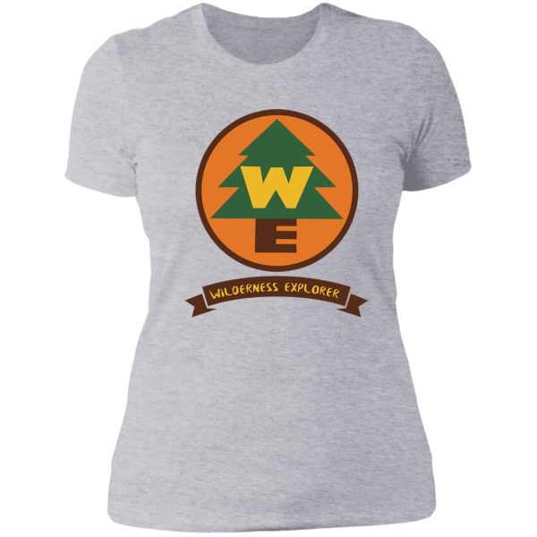 up inspired wilderness explorer logo lady t-shirt