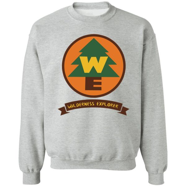 up inspired wilderness explorer logo sweatshirt