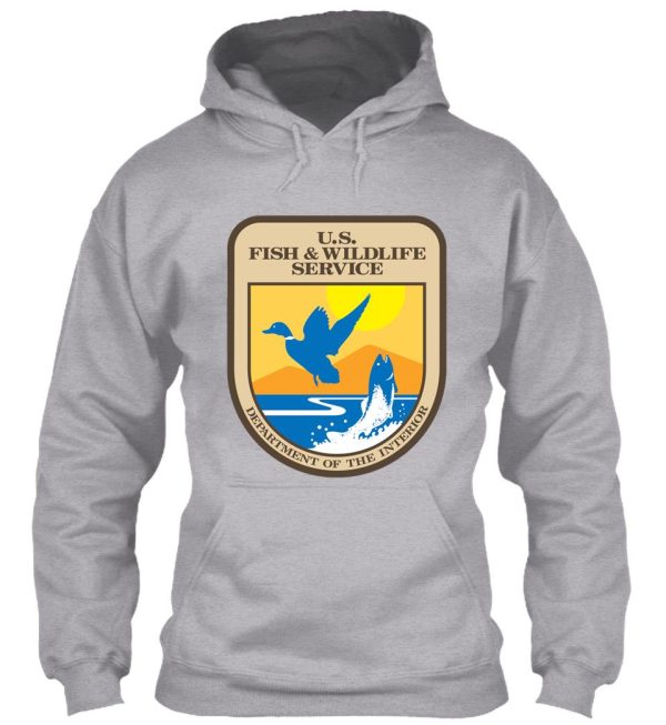 us fish and wildlife service - department of interior crest hoodie