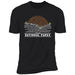 us national parks list shirt