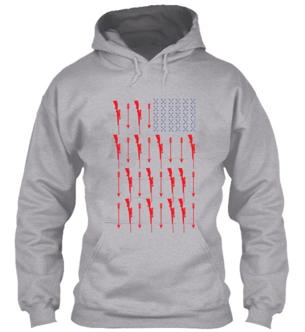 usa american flag arrows hoodie