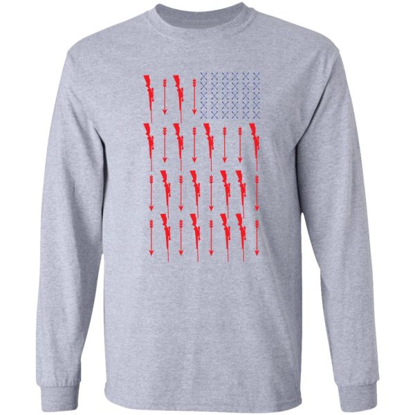 usa american flag arrows long sleeve