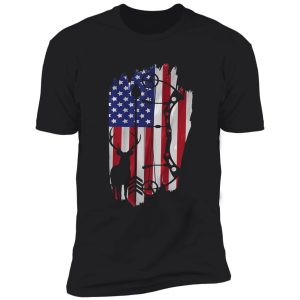 usa bow hunting flag patriotic gift shirt