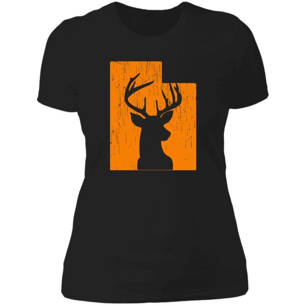 utah deer hunting lady t-shirt