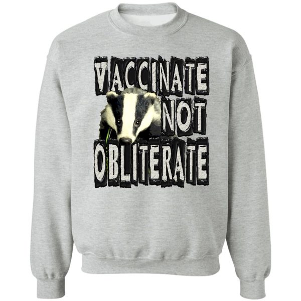 vaccinate not obliterate sweatshirt