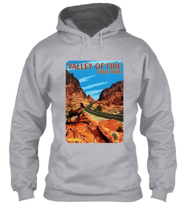 valley of fire state park nevada vintage travel decal hoodie