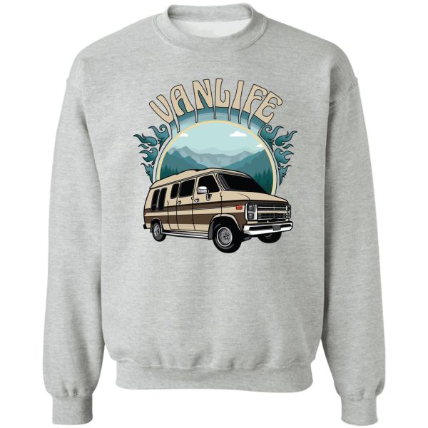 van life retro conversion van design sweatshirt