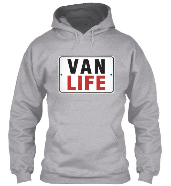 van life simple text design hoodie