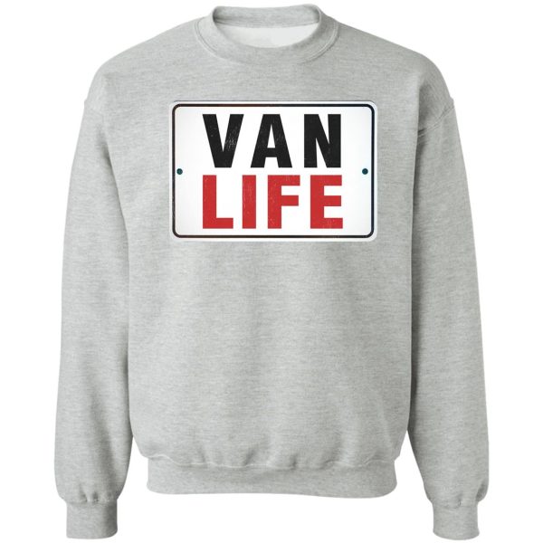 van life simple text design sweatshirt