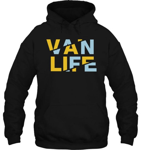 van life yellow blue hoodie