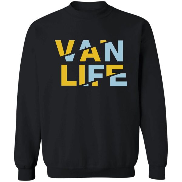 van life yellow blue sweatshirt