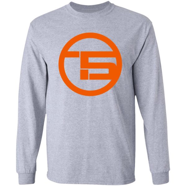 vanlife - t5 badge - bright orange long sleeve