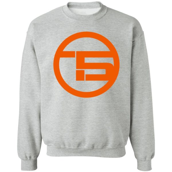 vanlife - t5 badge - bright orange sweatshirt