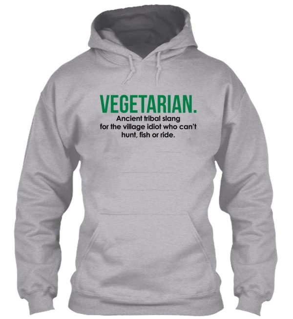 vegetarian tribal slang funny quote hoodie