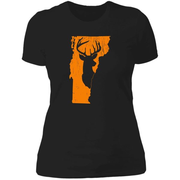 vermont deer hunting lady t-shirt