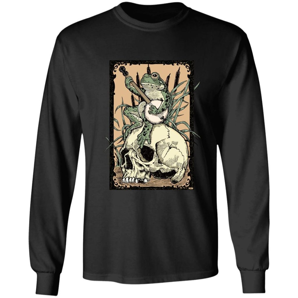 Victorian Frog Playing Banjo T-Shirt