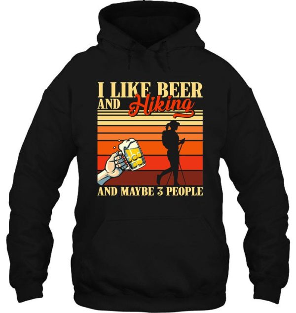 vintage beer hiking and maybe 3 people hoodie