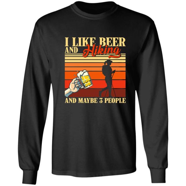 vintage beer hiking and maybe 3 people long sleeve