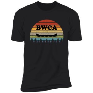 vintage bwca canoe & trees design shirt