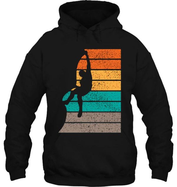 vintage climbing man hoodie